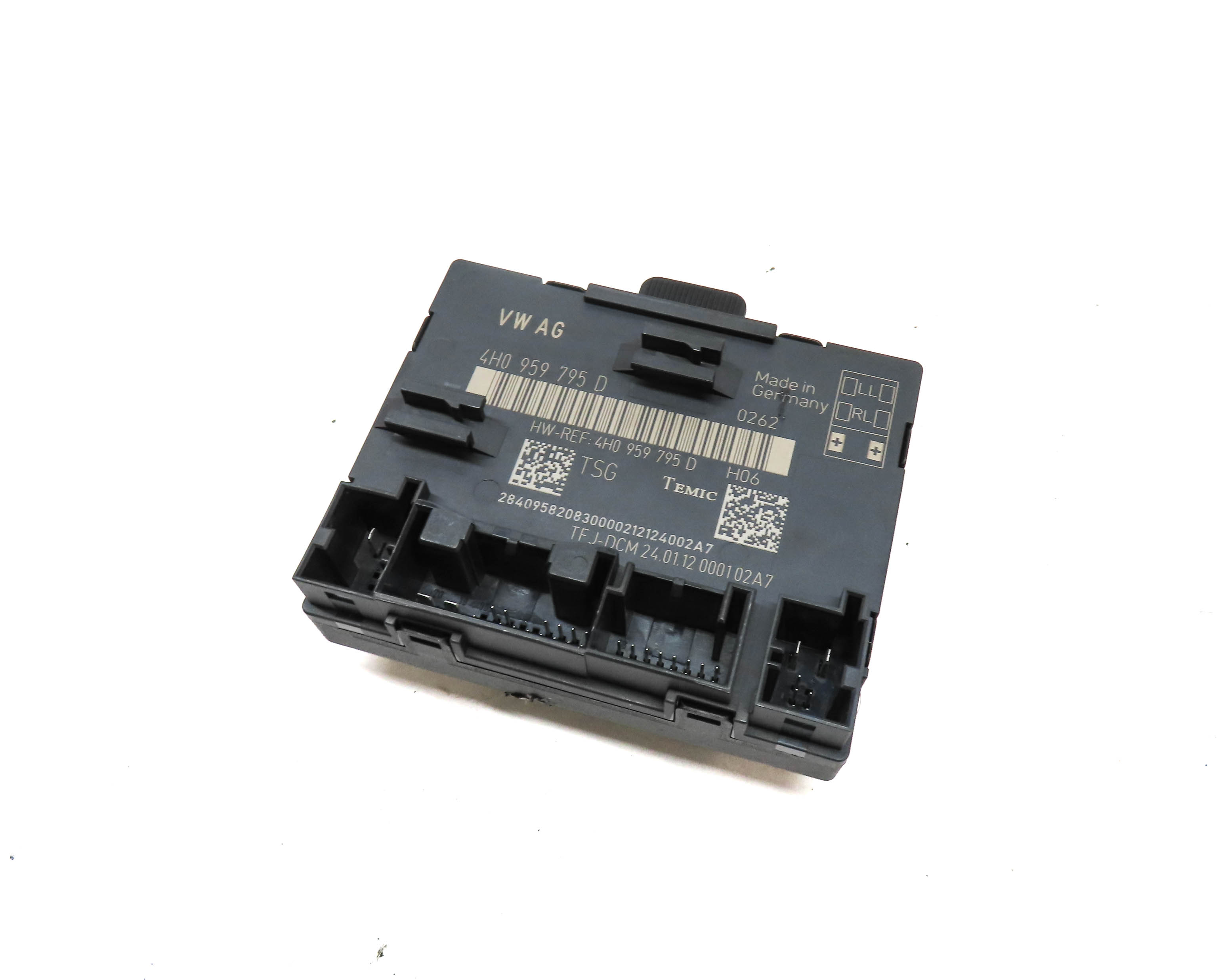2012 AUDI A8 (D4 4H) REAR LEFT DOOR CONTROL MODULE — exact item pictured